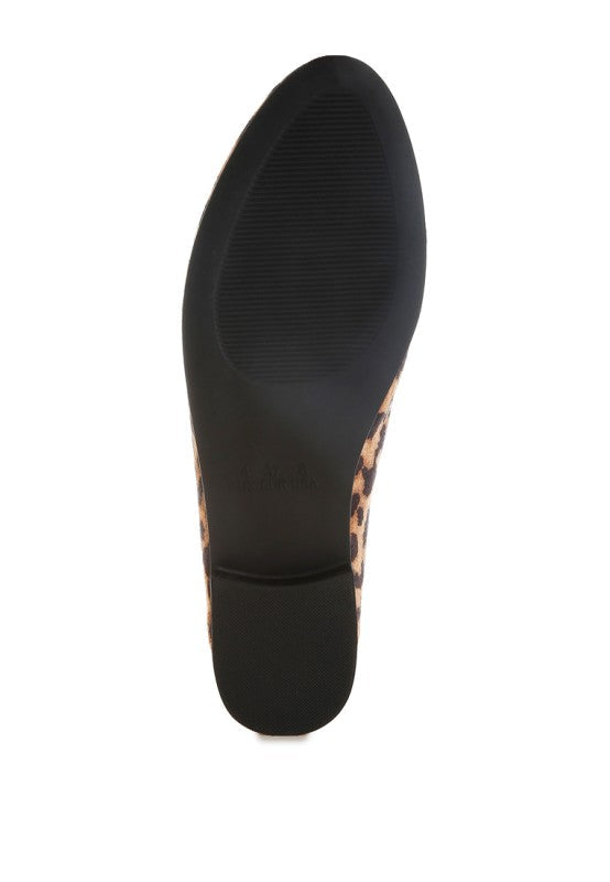 Noltas Horsebit Embellished Flat Loafers