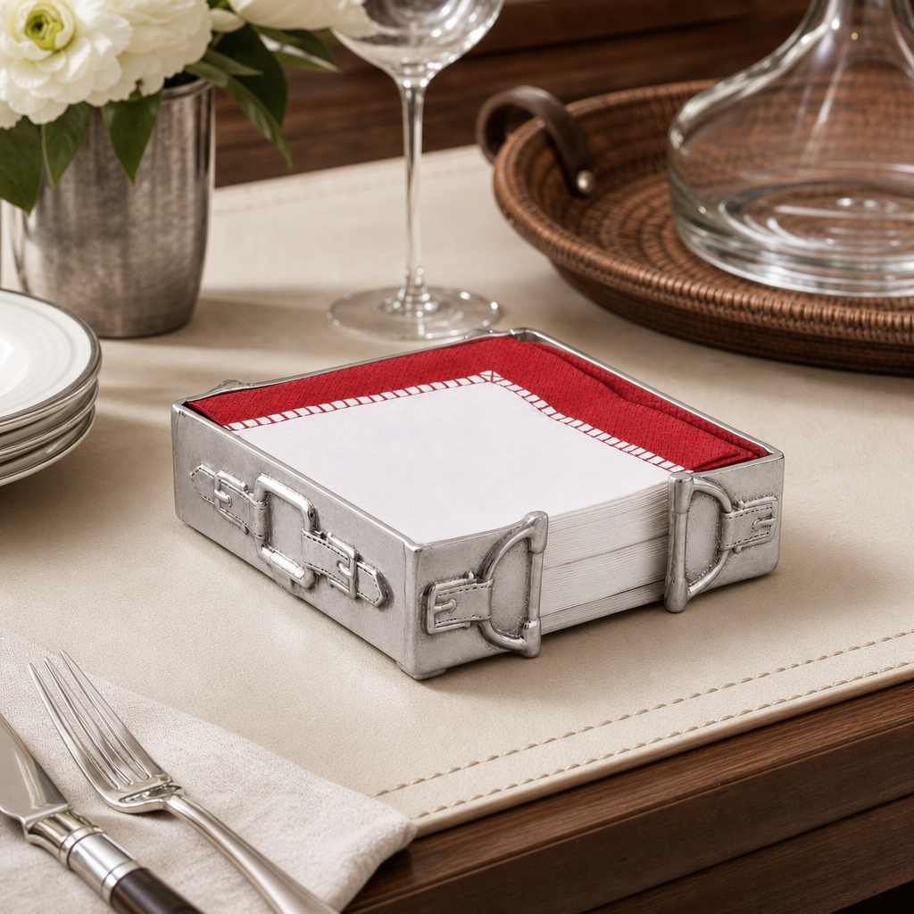 Equestrian Luncheon Napkin Box