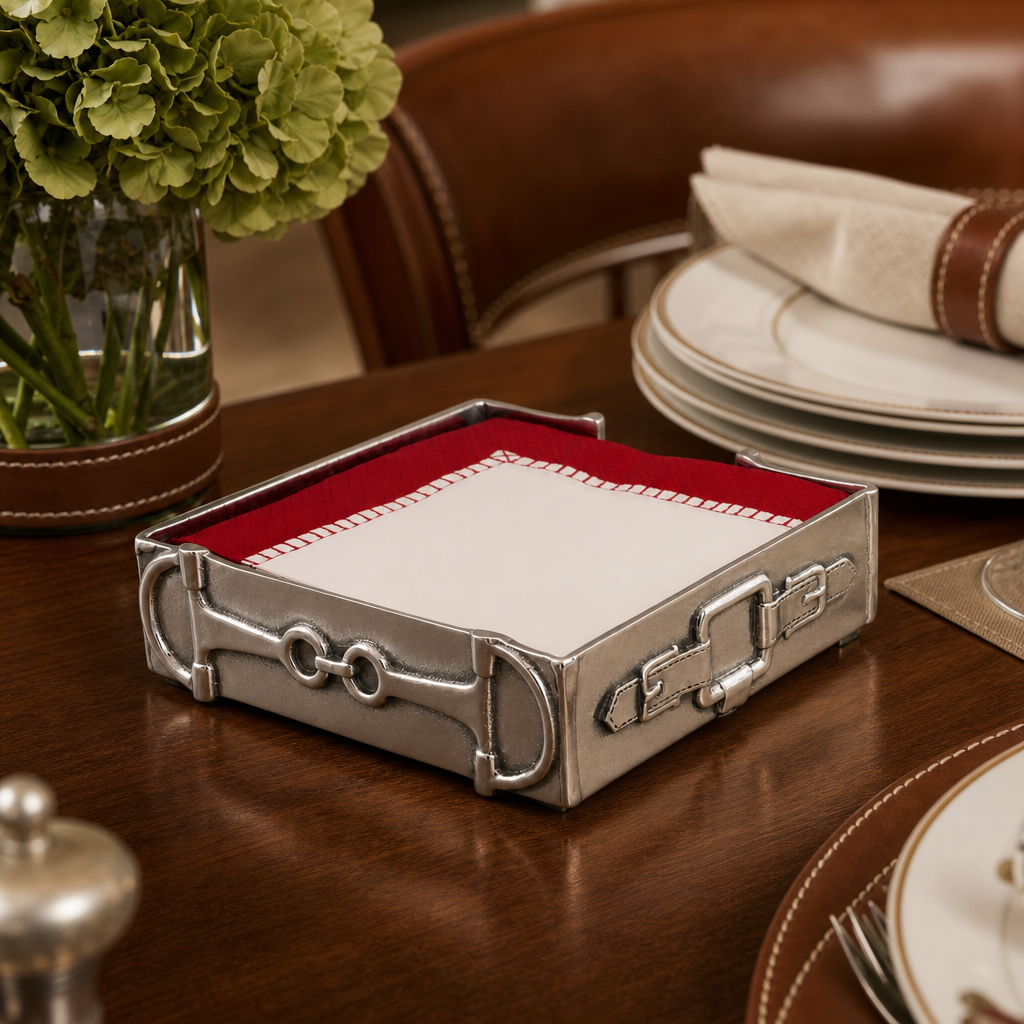 Equestrian Luncheon Napkin Box