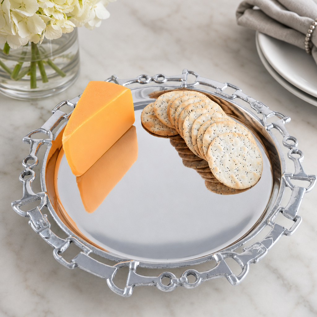 Equestrian Round Tray 12