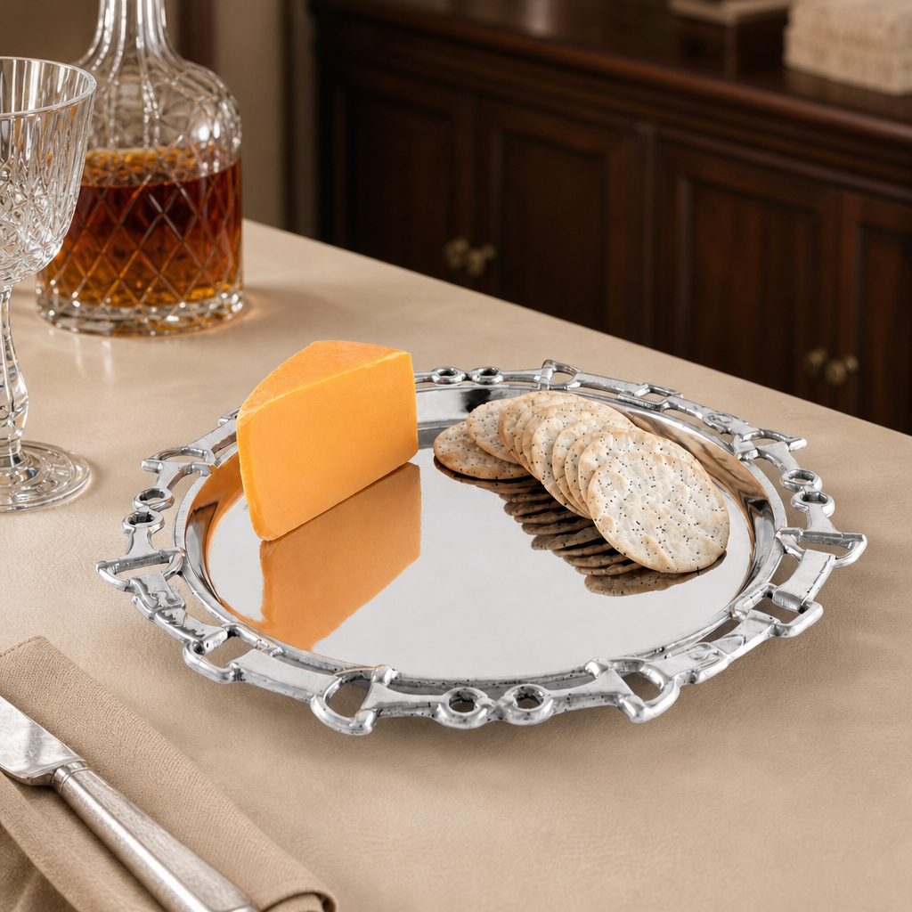 Equestrian Round Tray 12