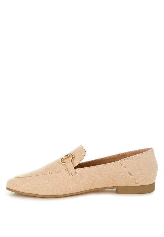 Noltas Horsebit Embellished Flat Loafers