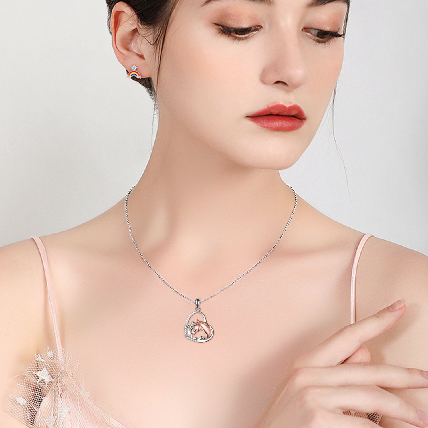 Sterling Silver Heart Pendant Necklace