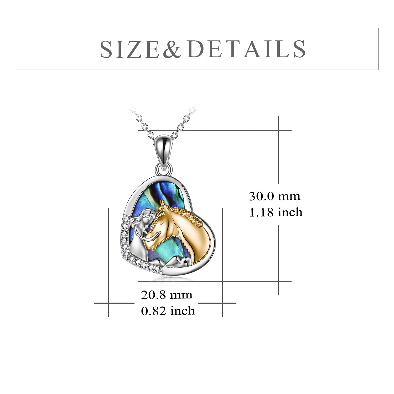 Sterling Silver Heart Pendant Necklace