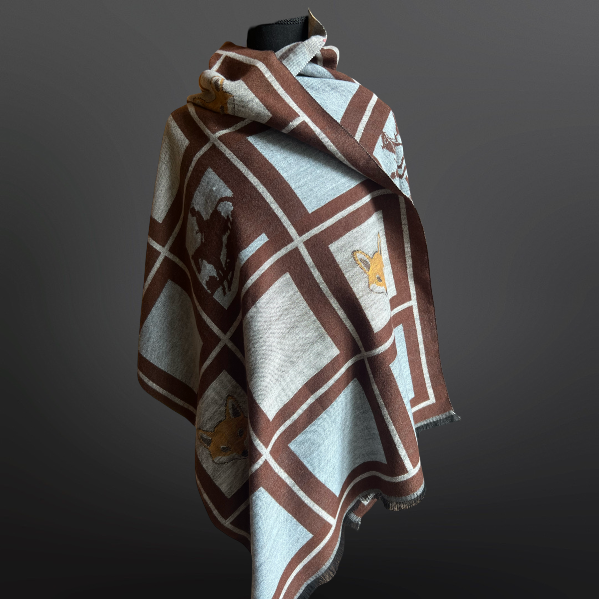 Equestrian Countryside Fox Hunt Design Scarf