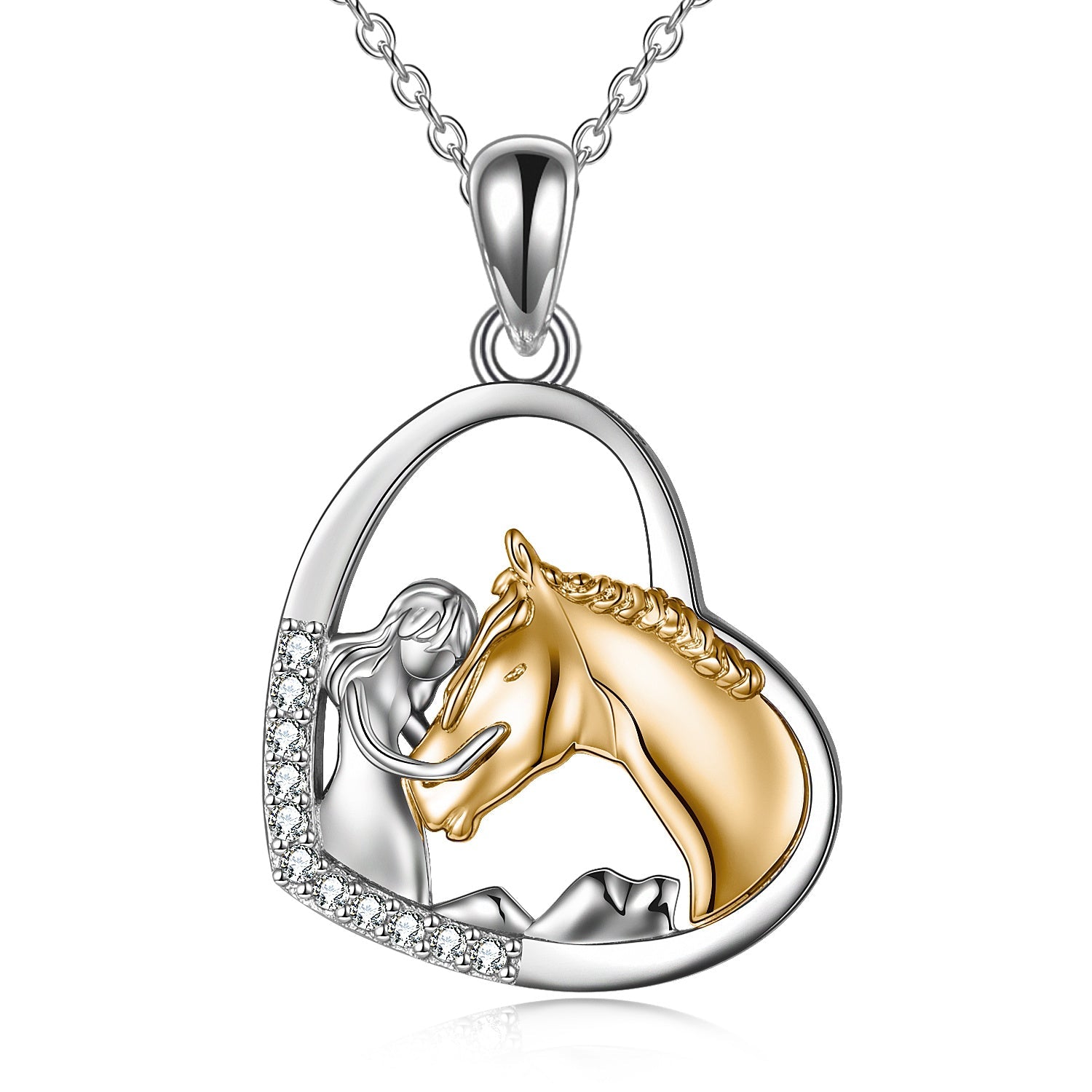 Sterling Silver Heart Pendant Necklace