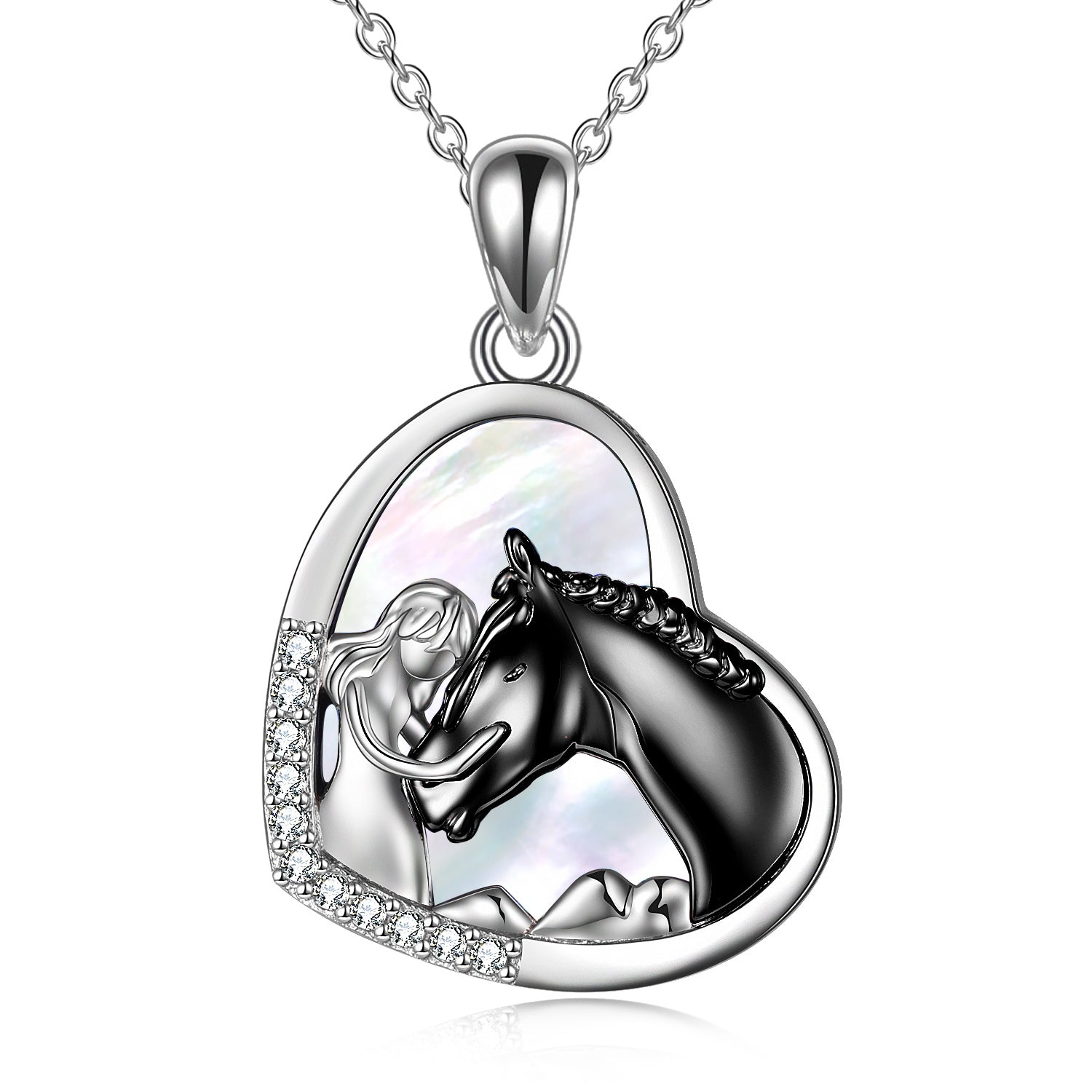 Sterling Silver Heart Pendant Necklace