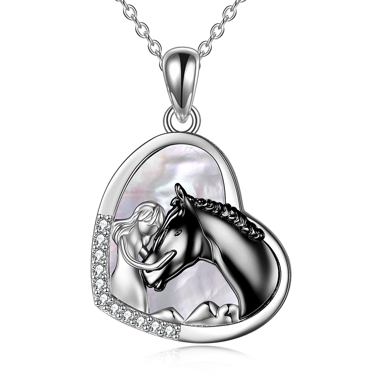 Sterling Silver Heart Pendant Necklace