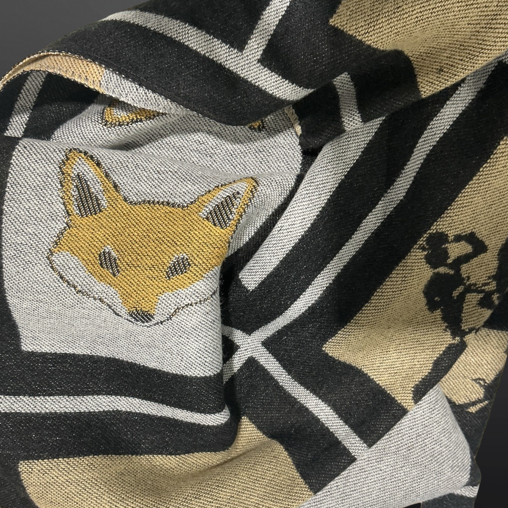 Equestrian Countryside Fox Hunt Design Scarf