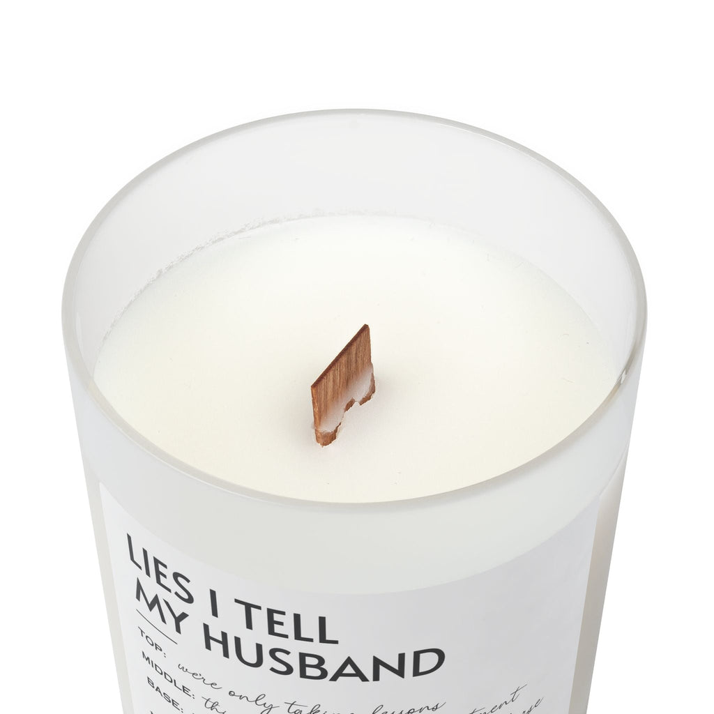 Frosted Glass Candle, 11oz - Lies