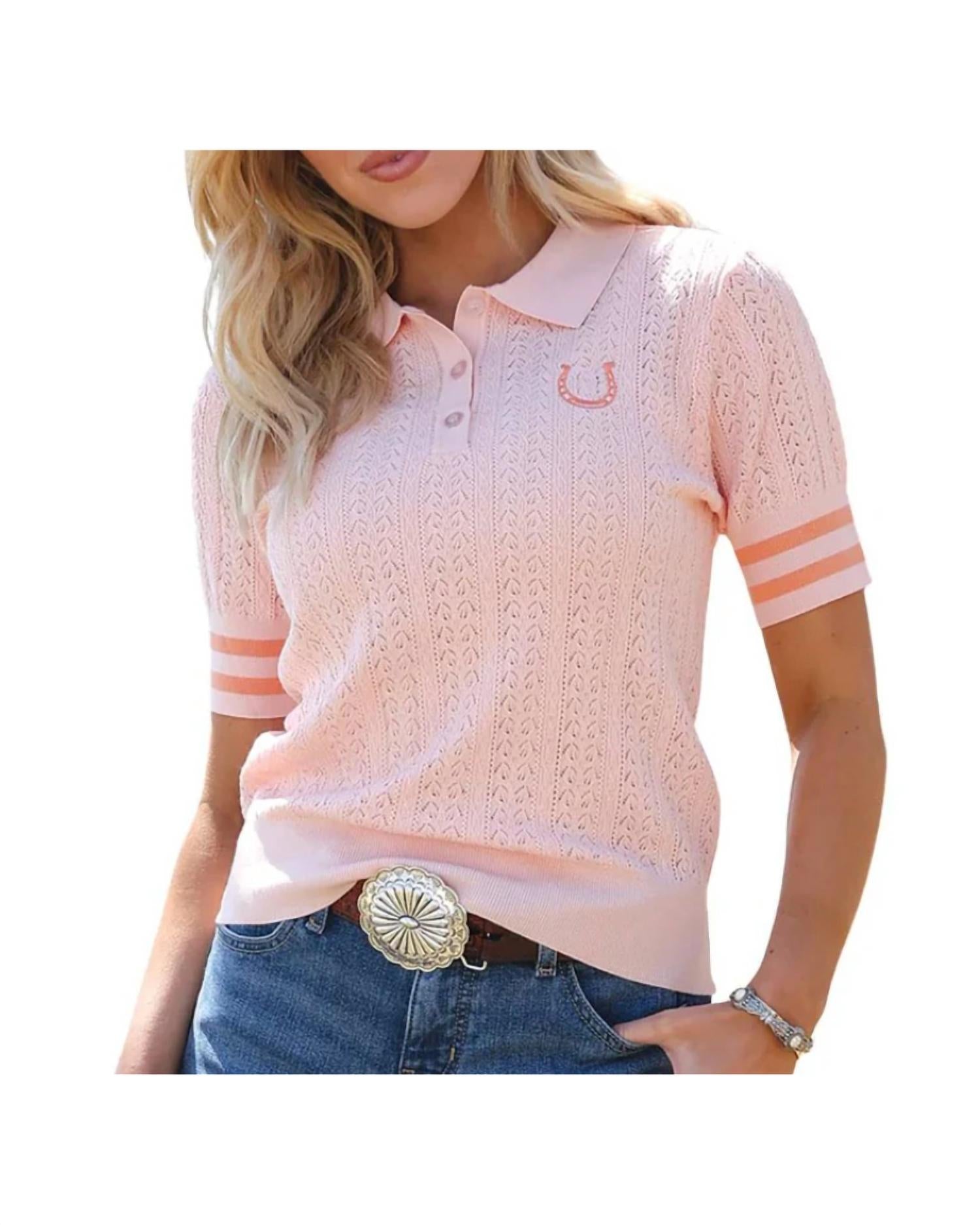 Horseshoe Polo Top