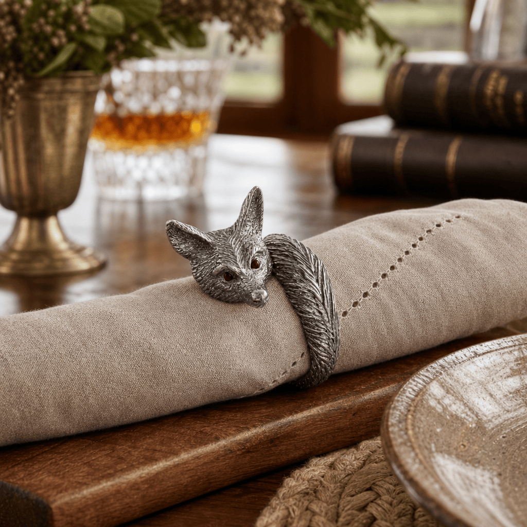 Pewter Fox Napkin Ring