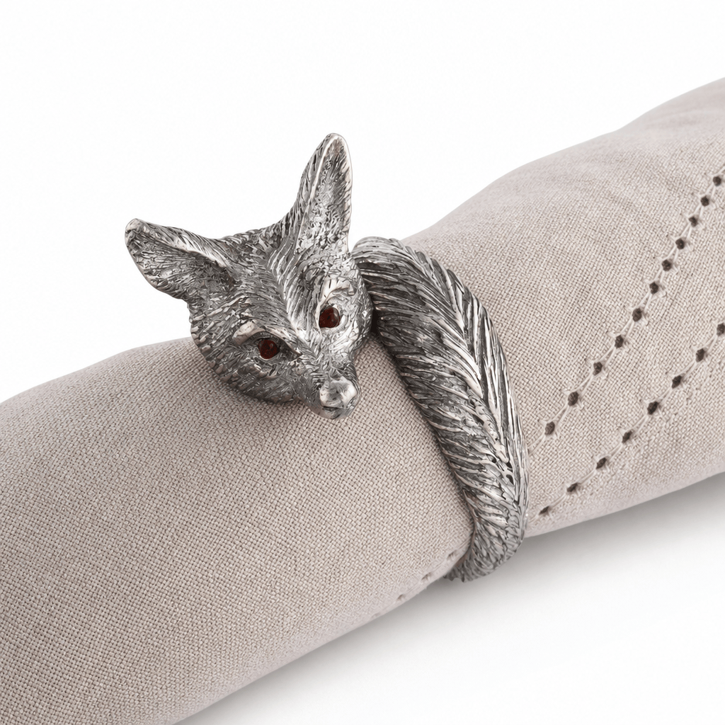Pewter Fox Napkin Ring