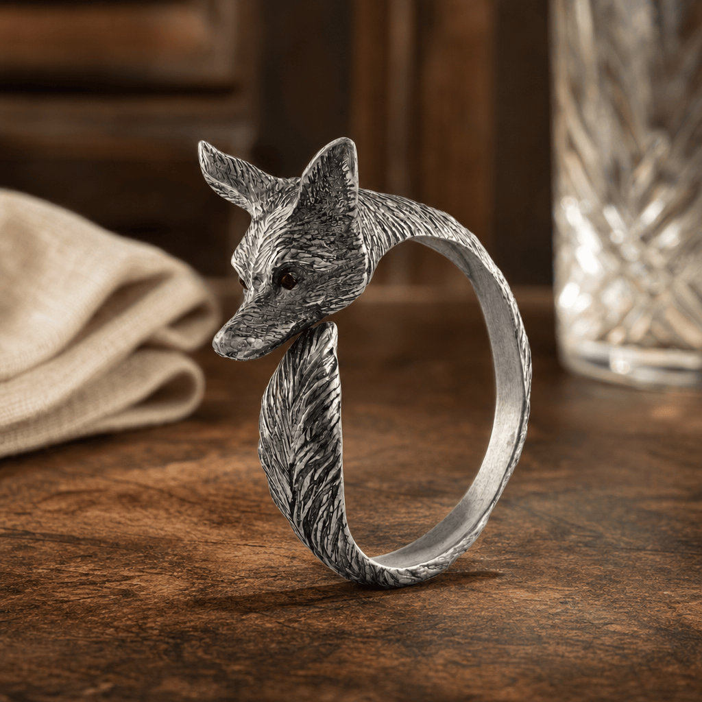 Pewter Fox Napkin Ring