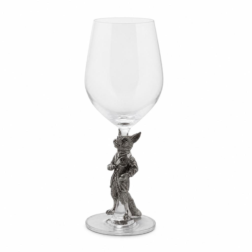 Hunting Dressed Fox Wine Glass