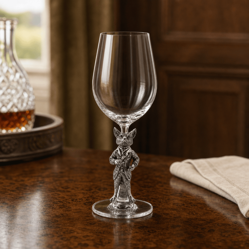 Hunting Dressed Fox Wine Glass