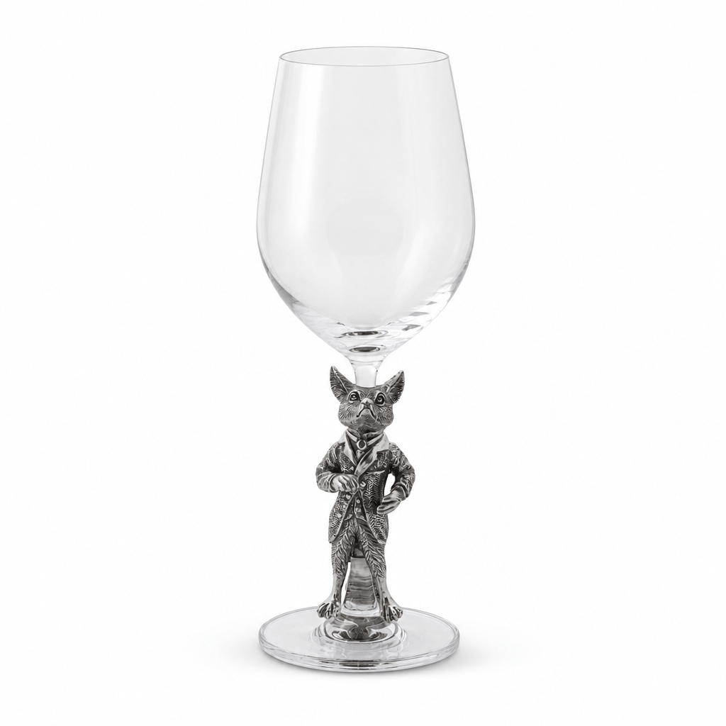 Hunting Dressed Fox Wine Glass