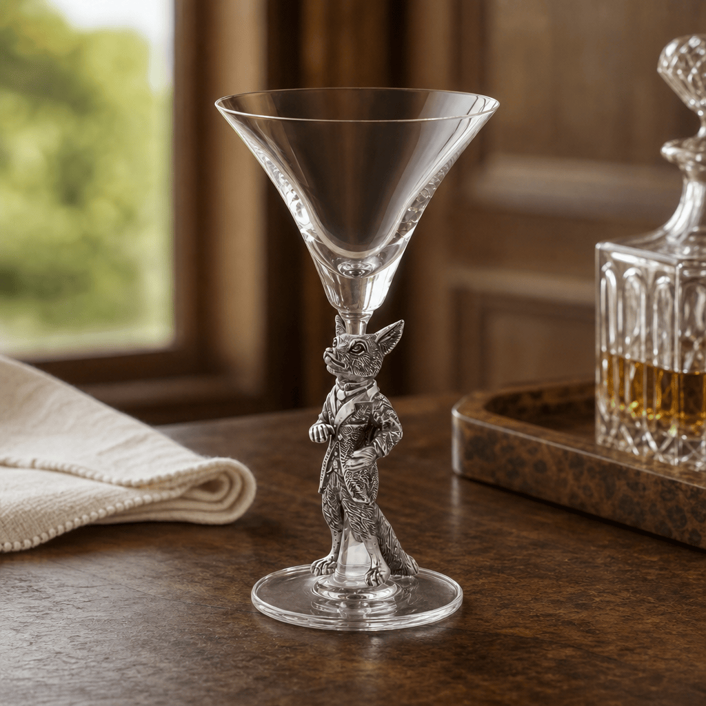 Hunting Dressed Fox Cocktail / Martini Glass