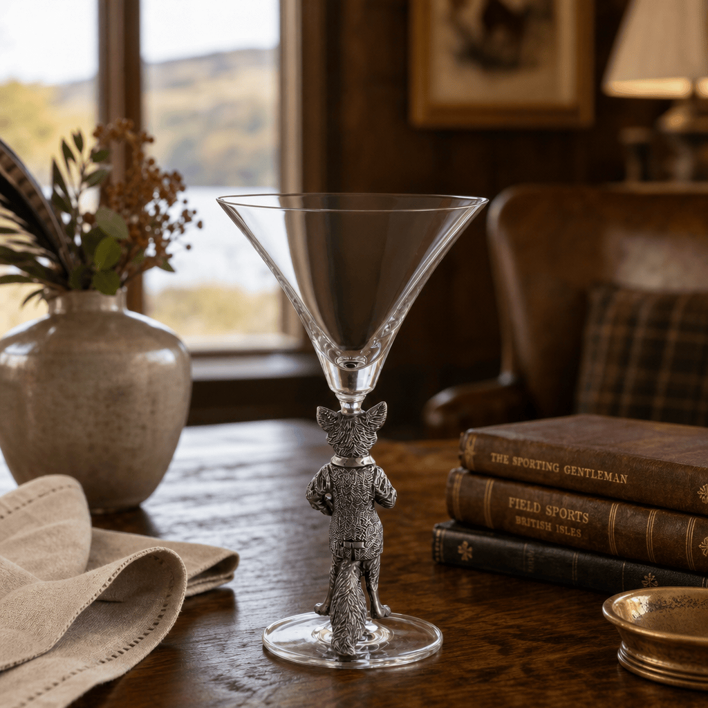 Hunting Dressed Fox Cocktail / Martini Glass