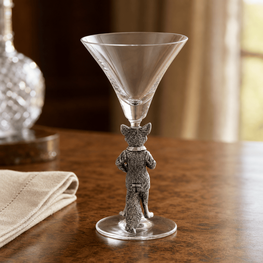 Hunting Dressed Fox Cocktail / Martini Glass