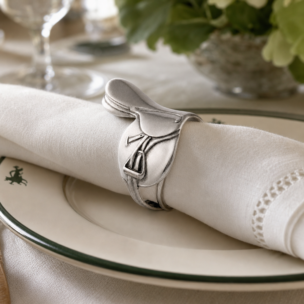 English Saddle Napkin Rings