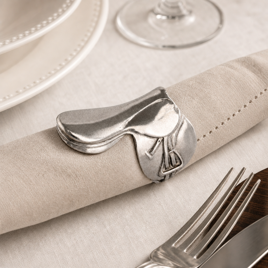 English Saddle Napkin Rings