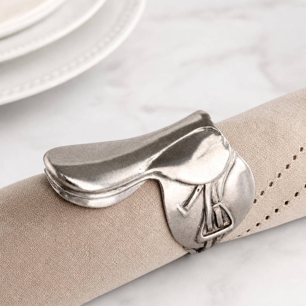 English Saddle Napkin Rings