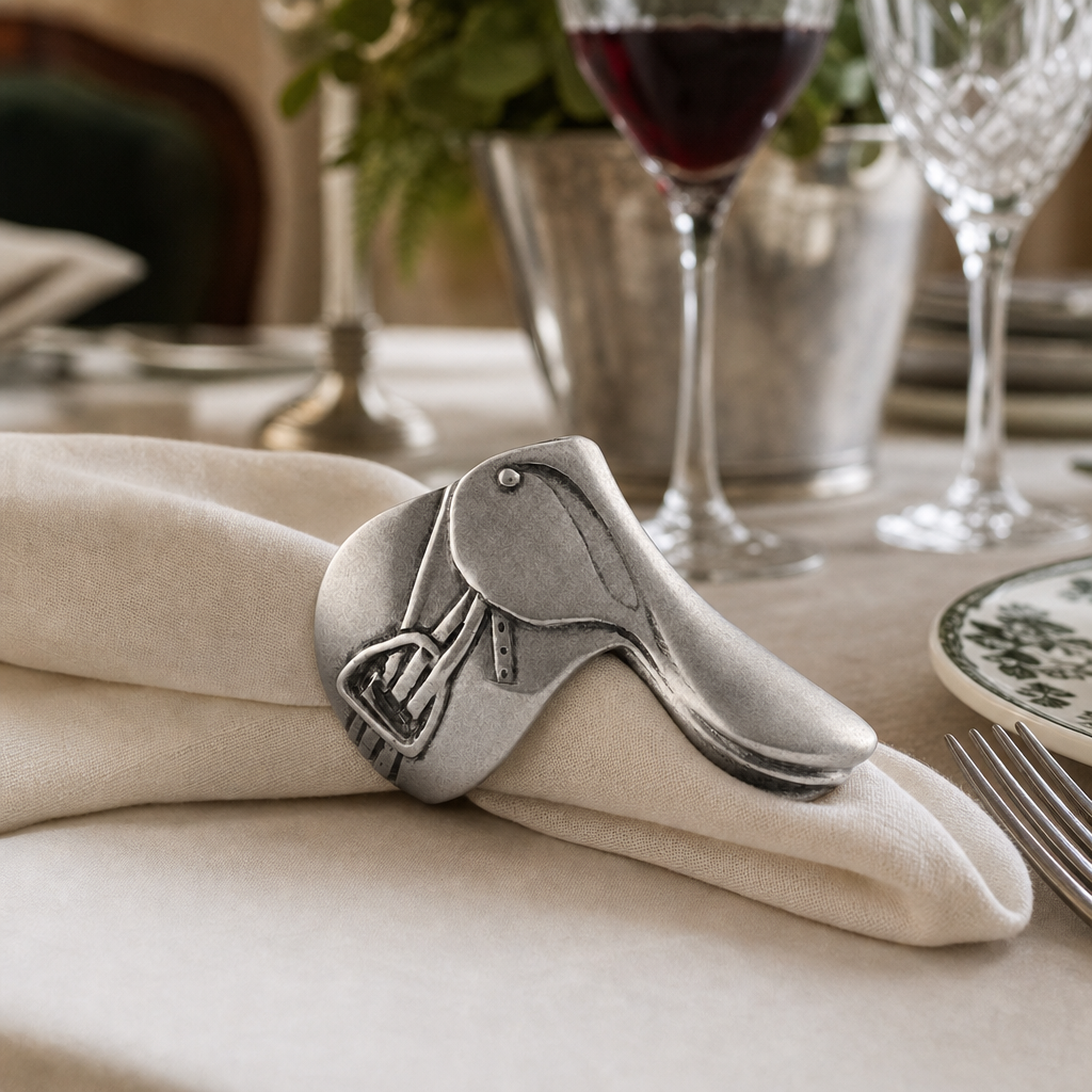 English Saddle Napkin Rings