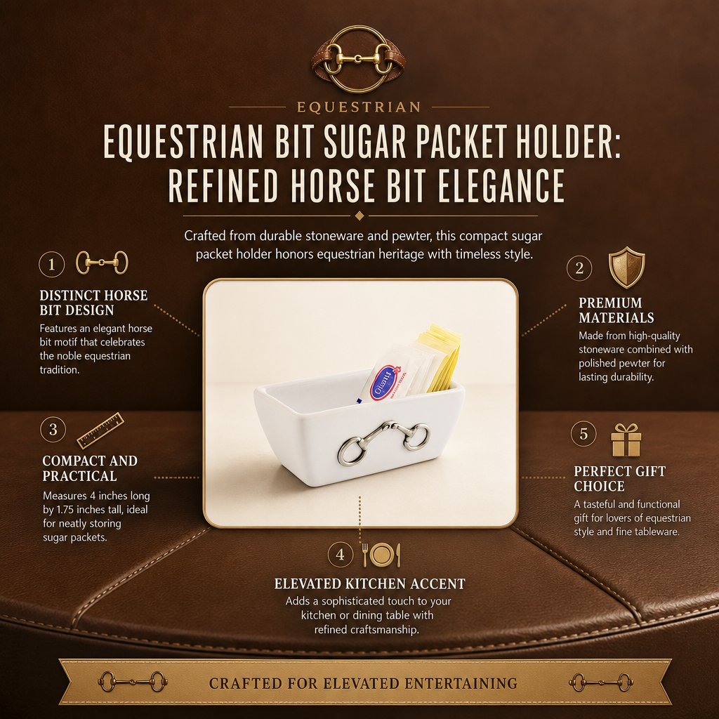 Equestrian Bit Sugar Packet Holder