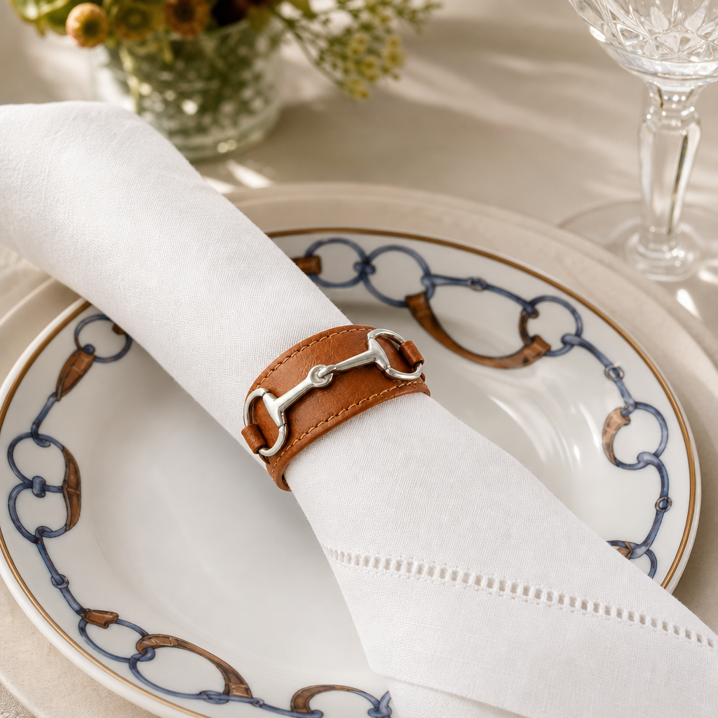 Bit Vegan Leather Napkin Ring