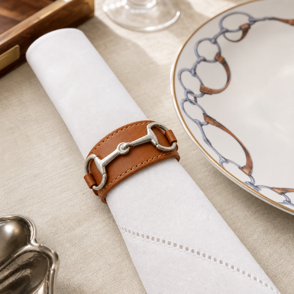 Bit Vegan Leather Napkin Ring