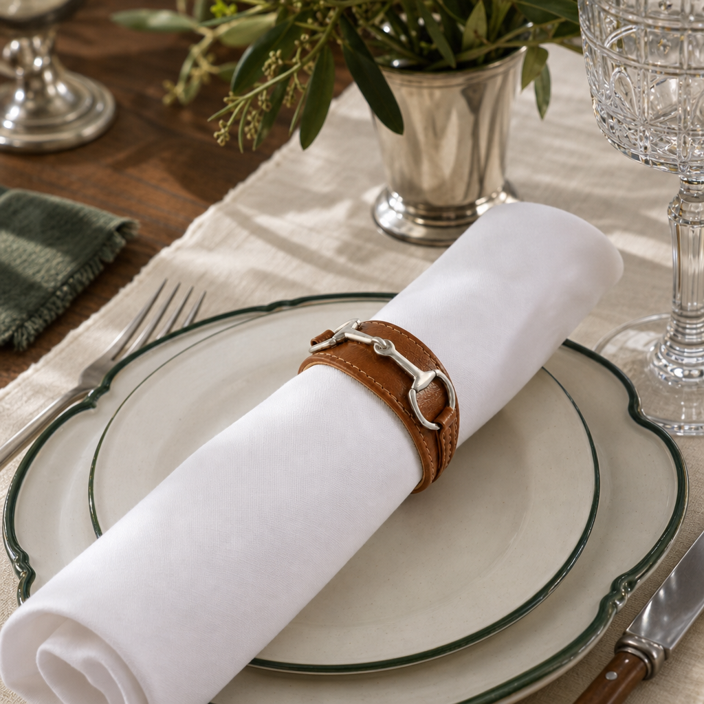 Bit Vegan Leather Napkin Ring