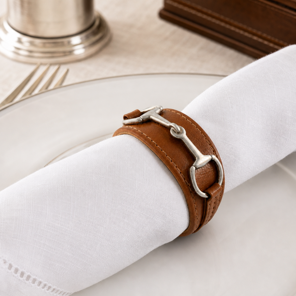 Bit Vegan Leather Napkin Ring