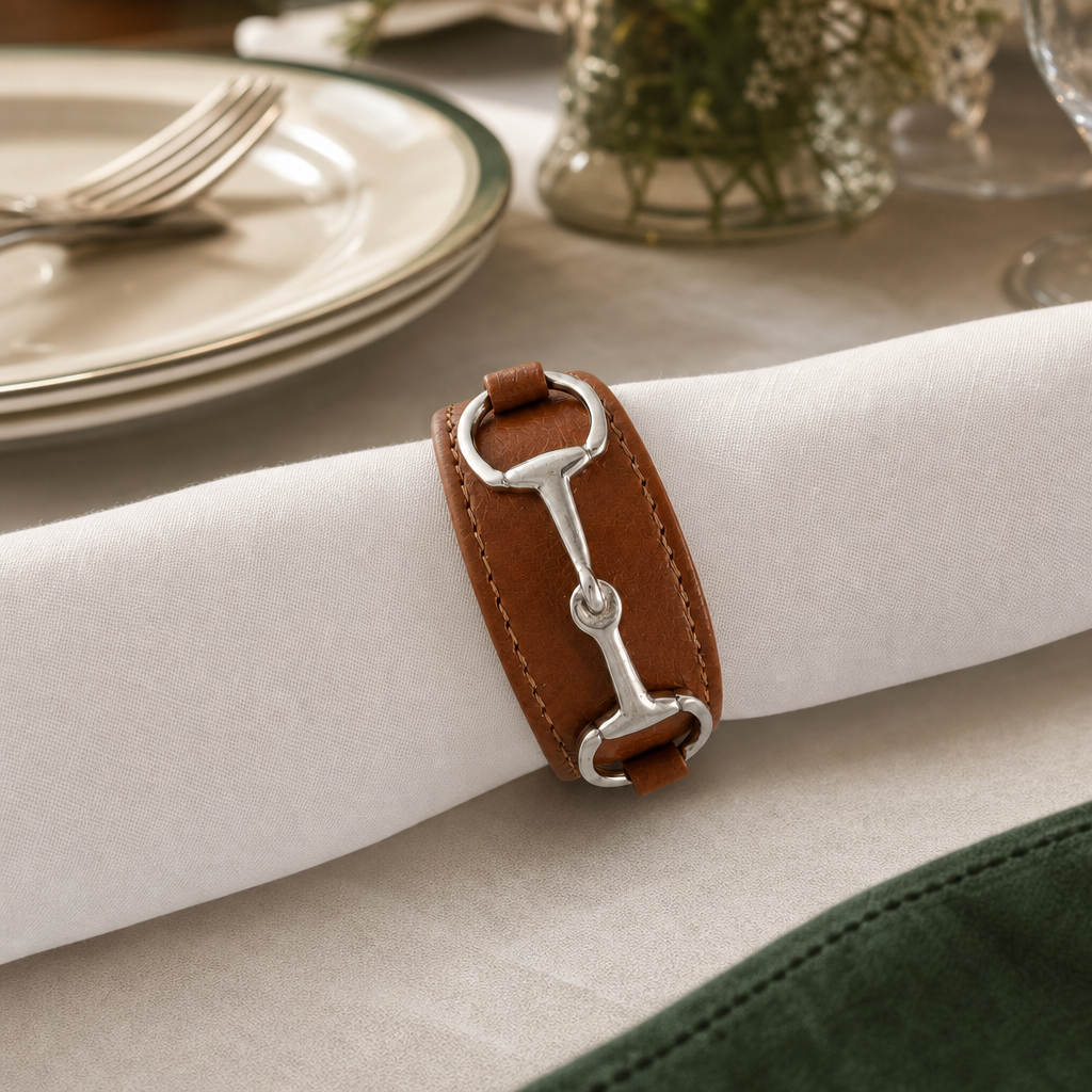 Bit Vegan Leather Napkin Ring