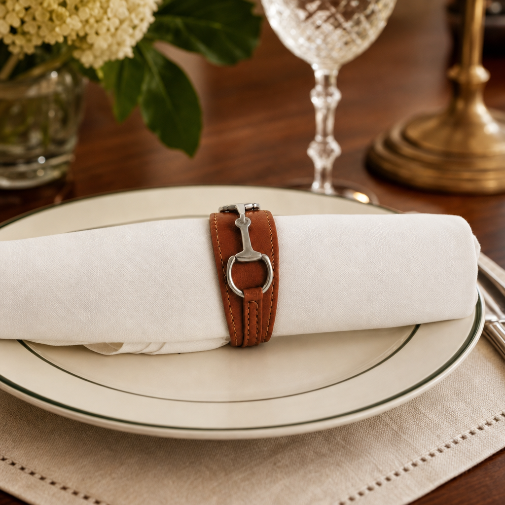 Bit Vegan Leather Napkin Ring