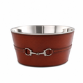 Premium Genuine Leather Bit Ice Tub – Sophisticated Beverage Cooler