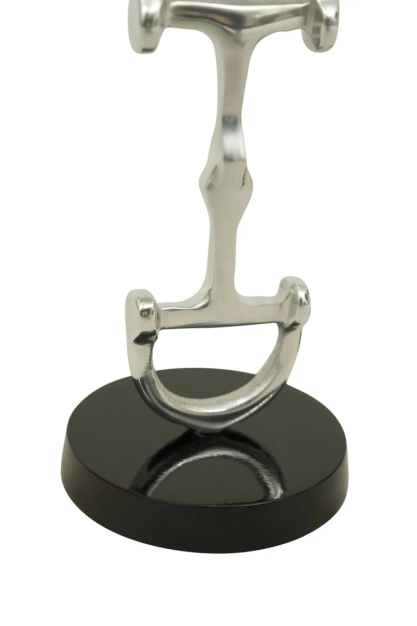 D Bit Pair of Candlesticks, Pair in Aluminum Silver Finish