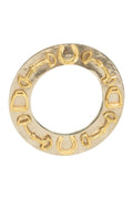 Decorative Round Mirror with Horse shoes, Stirrups, and Bits, Gold