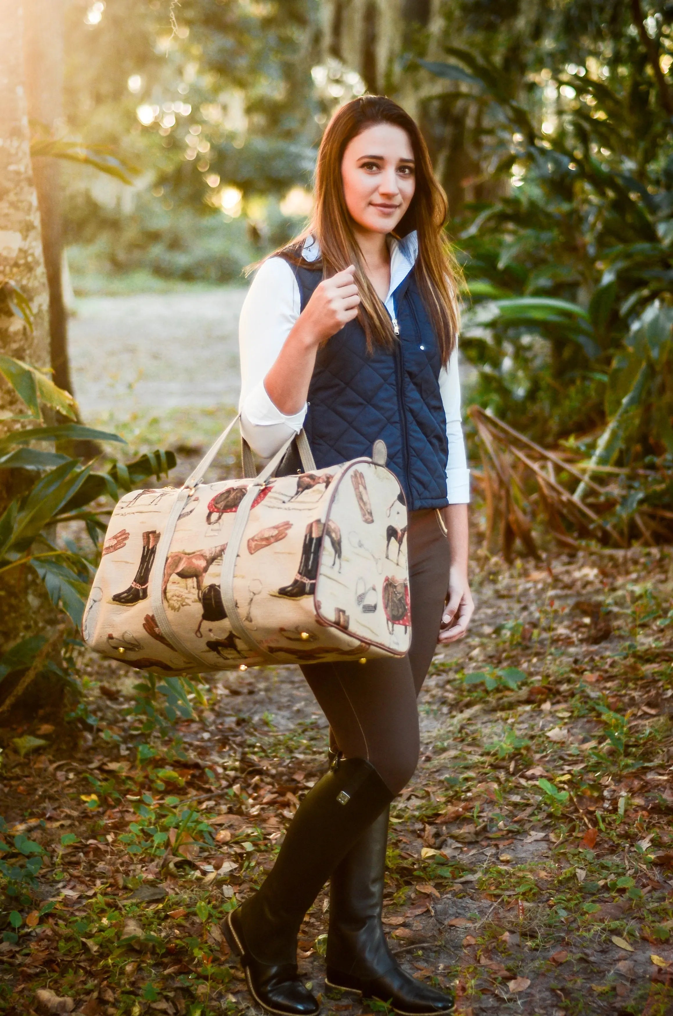 Tapestry Duffle Bag-English Design