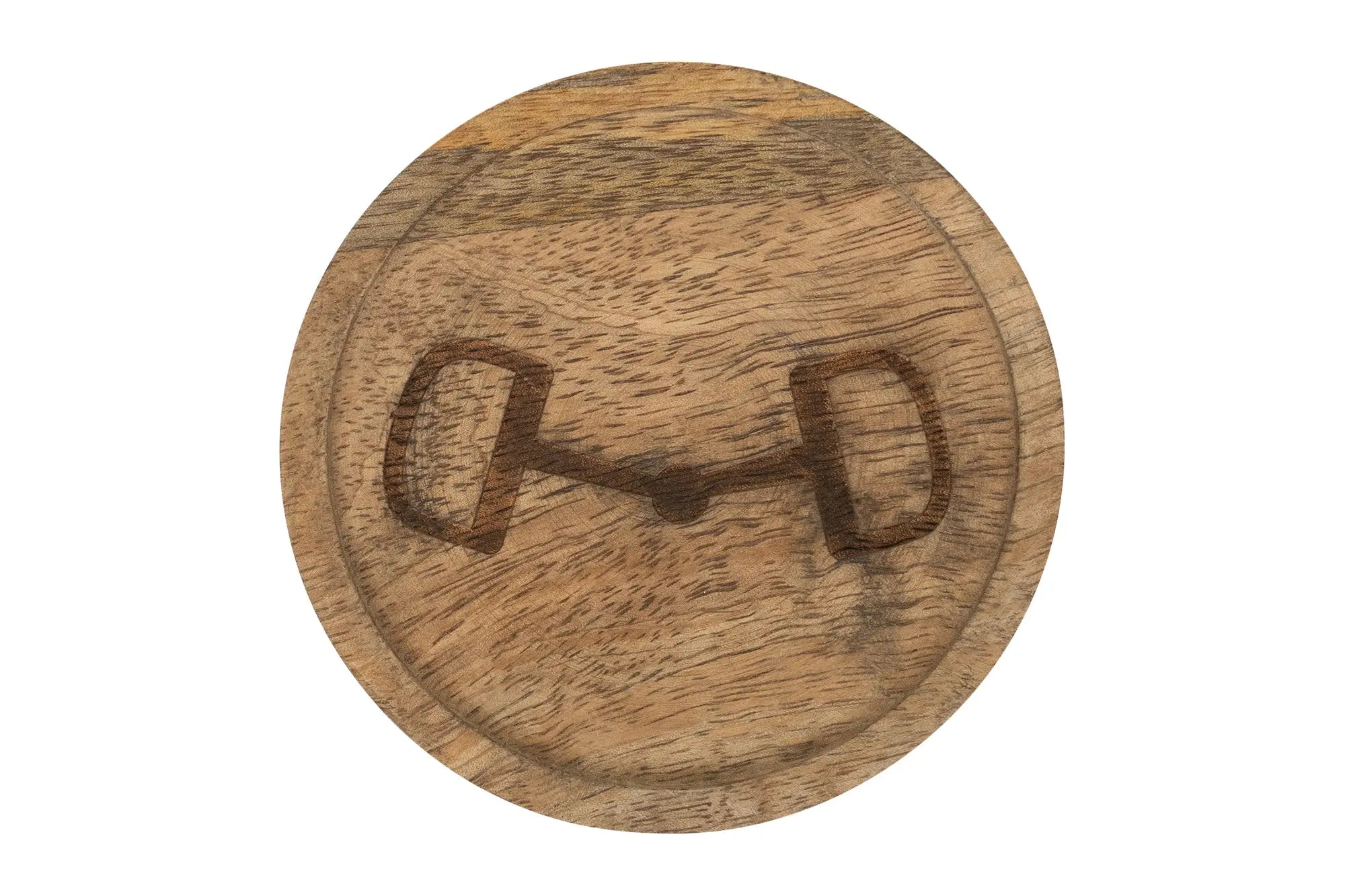 Wooden Coasters with Decorative Bit Design, set of 4