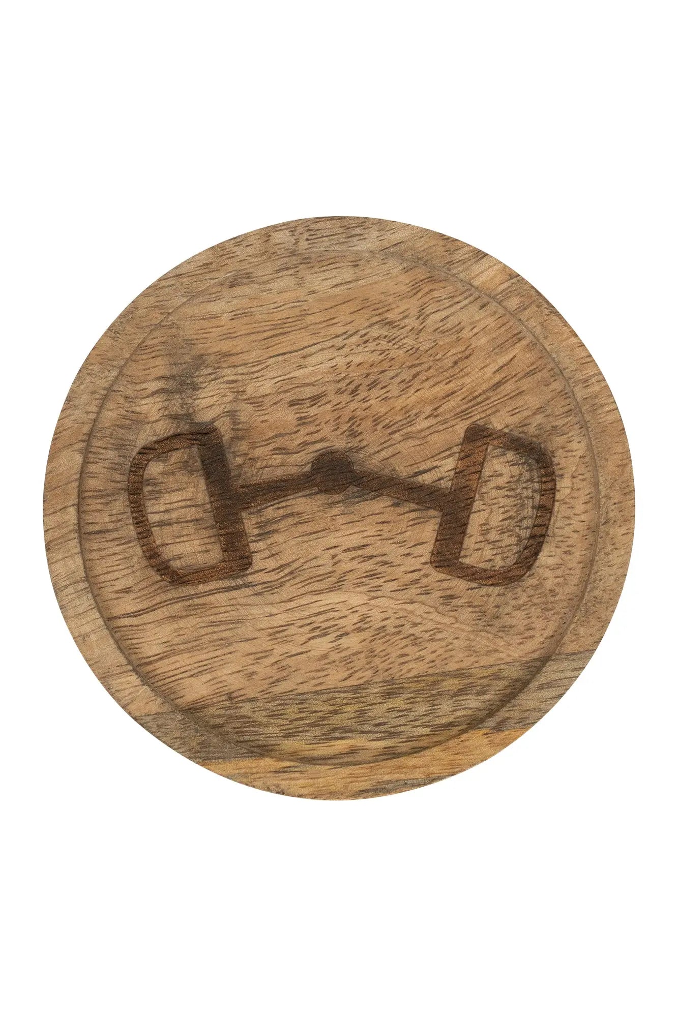 Wooden Coasters with Decorative Bit Design, set of 4