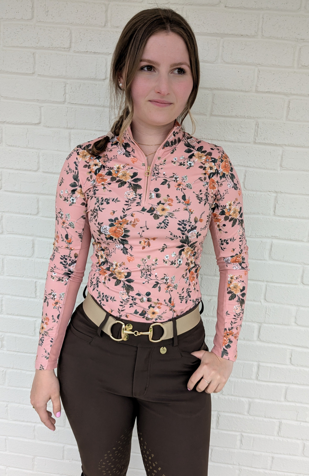 Mauve Floral Sun Shirt