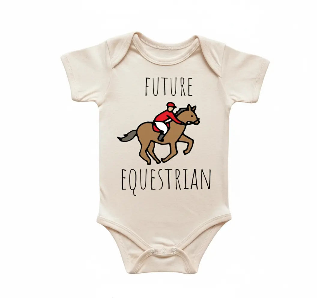 Jockey Equestrian Horse Newborn Gift Baby Onesie® Bodysuit