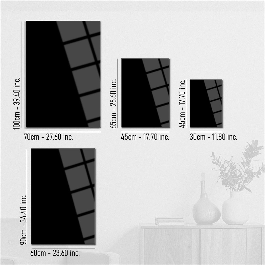 Elegant Black Horse Portrait UV Glass Wall Art
