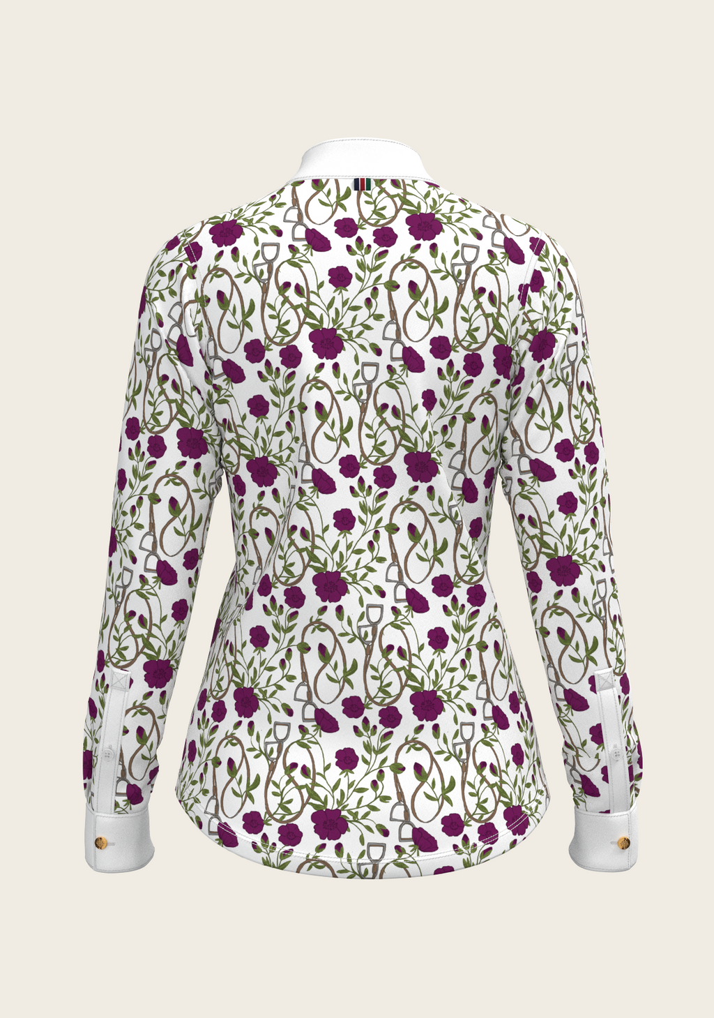 Berry Short Pleated Long Sleeve Show Shirt