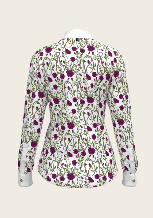 Berry Short Pleated Long Sleeve Show Shirt