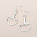 Half Horsebit Drop Earrings