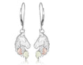 Sterling Silver Black Hills Gold Earrings
