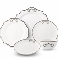 Bone China Pewter Bit Dinnerware