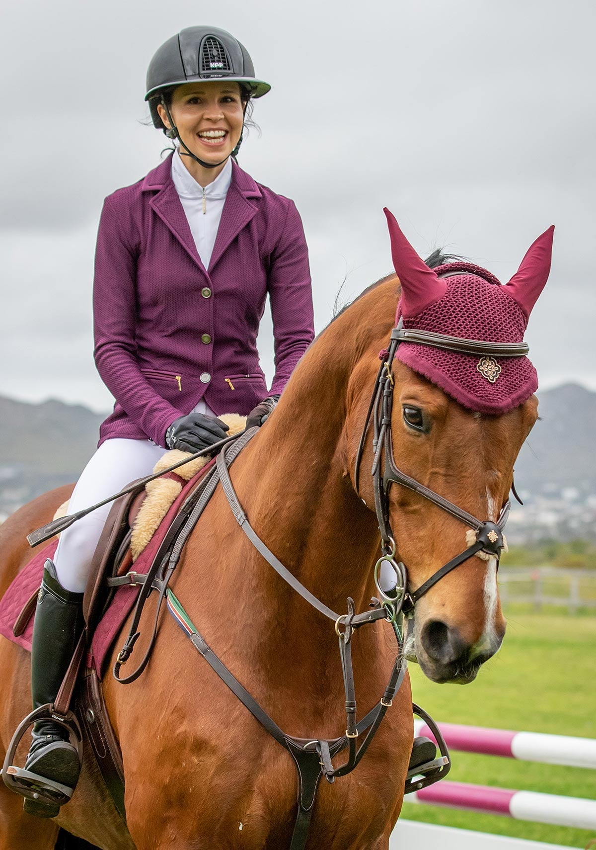 Espoir Inspire Mesh Show Jacket Plum